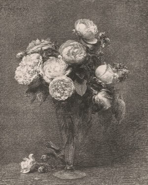 moody floral artwork