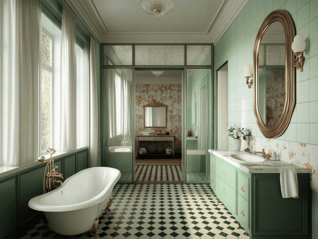 irregular shaped bathroom mirrors