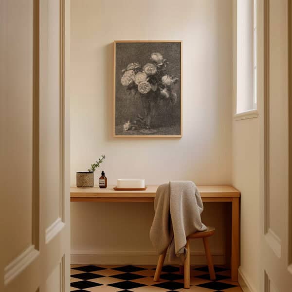moody floral artwork