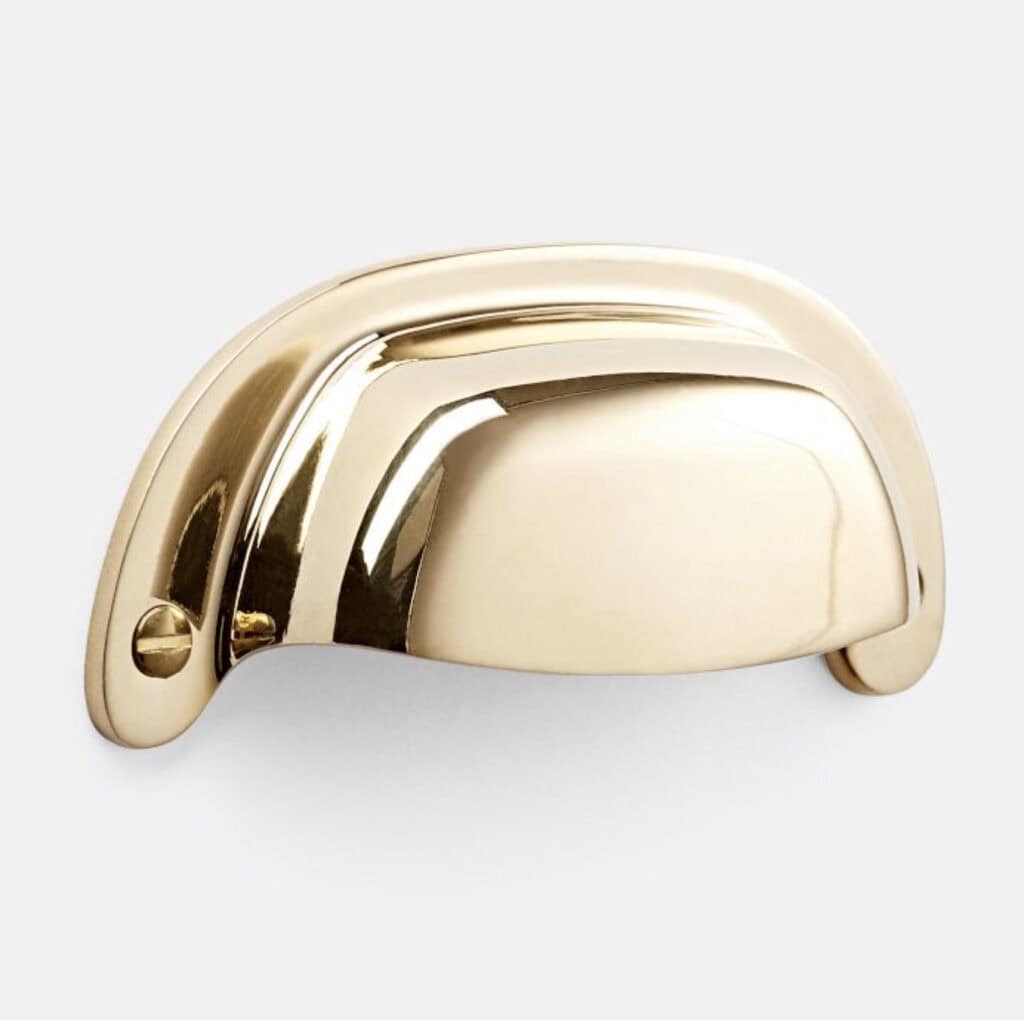 Unlacquered Brass cabinet hardware