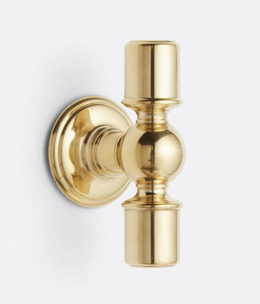 Unlacquered Brass cabinet pull