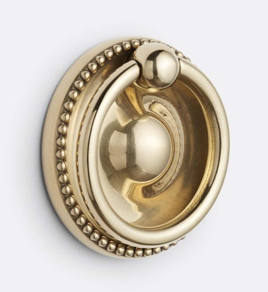 Unlacquered Brass cabinet hardware