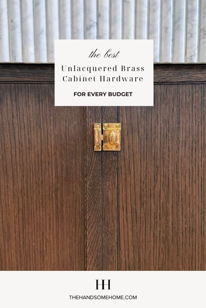 unlacquered brass cabinet hardware